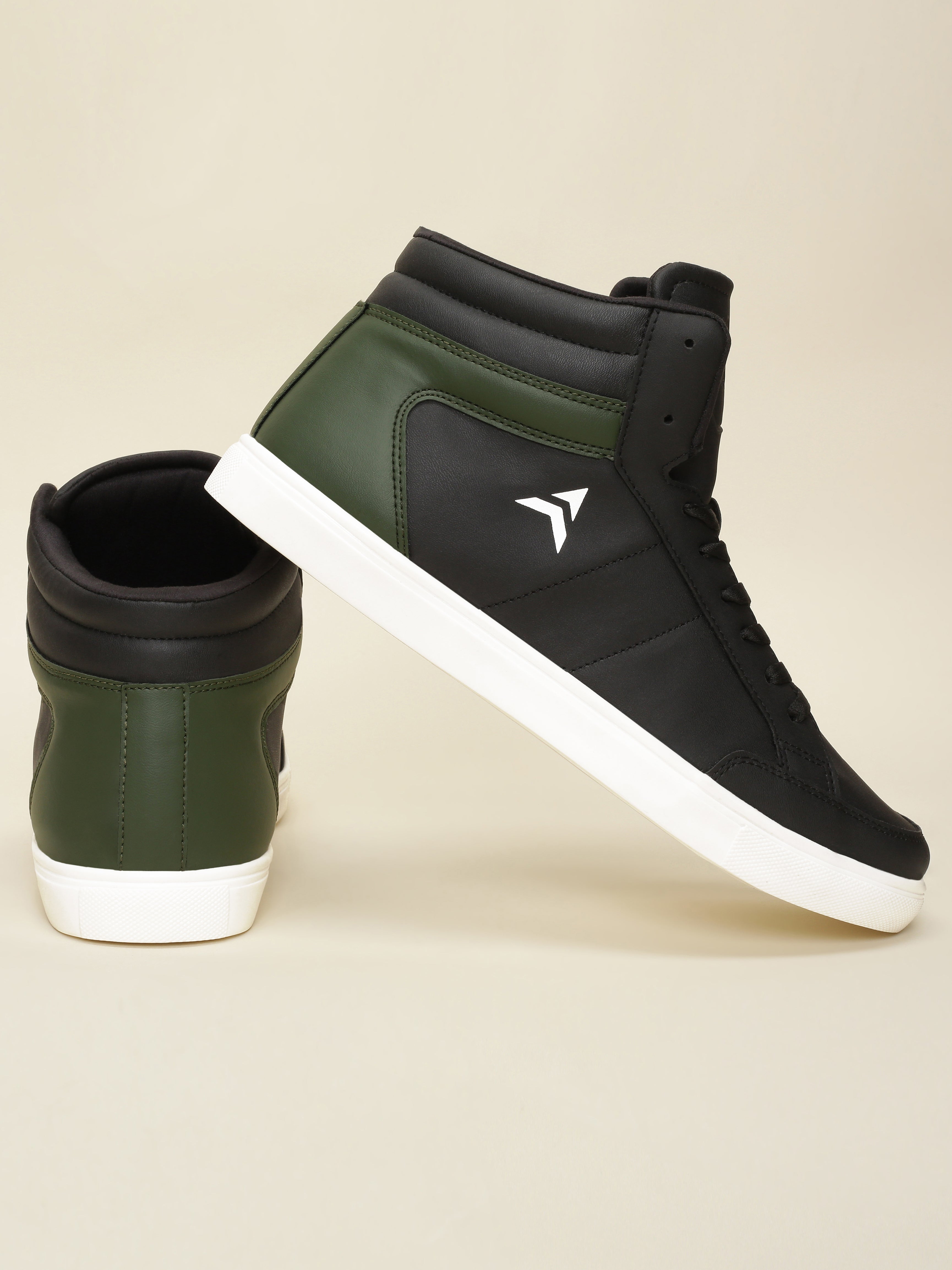 Avant Men's Stride Sneakers - Black/Green