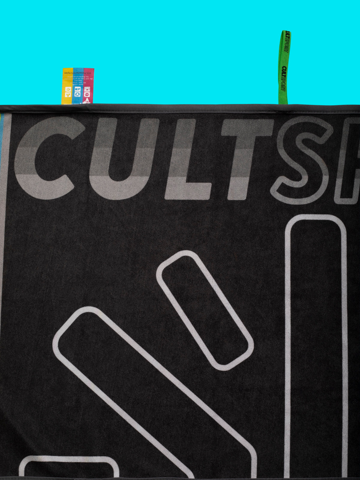 Black Microfibre Gym Towel