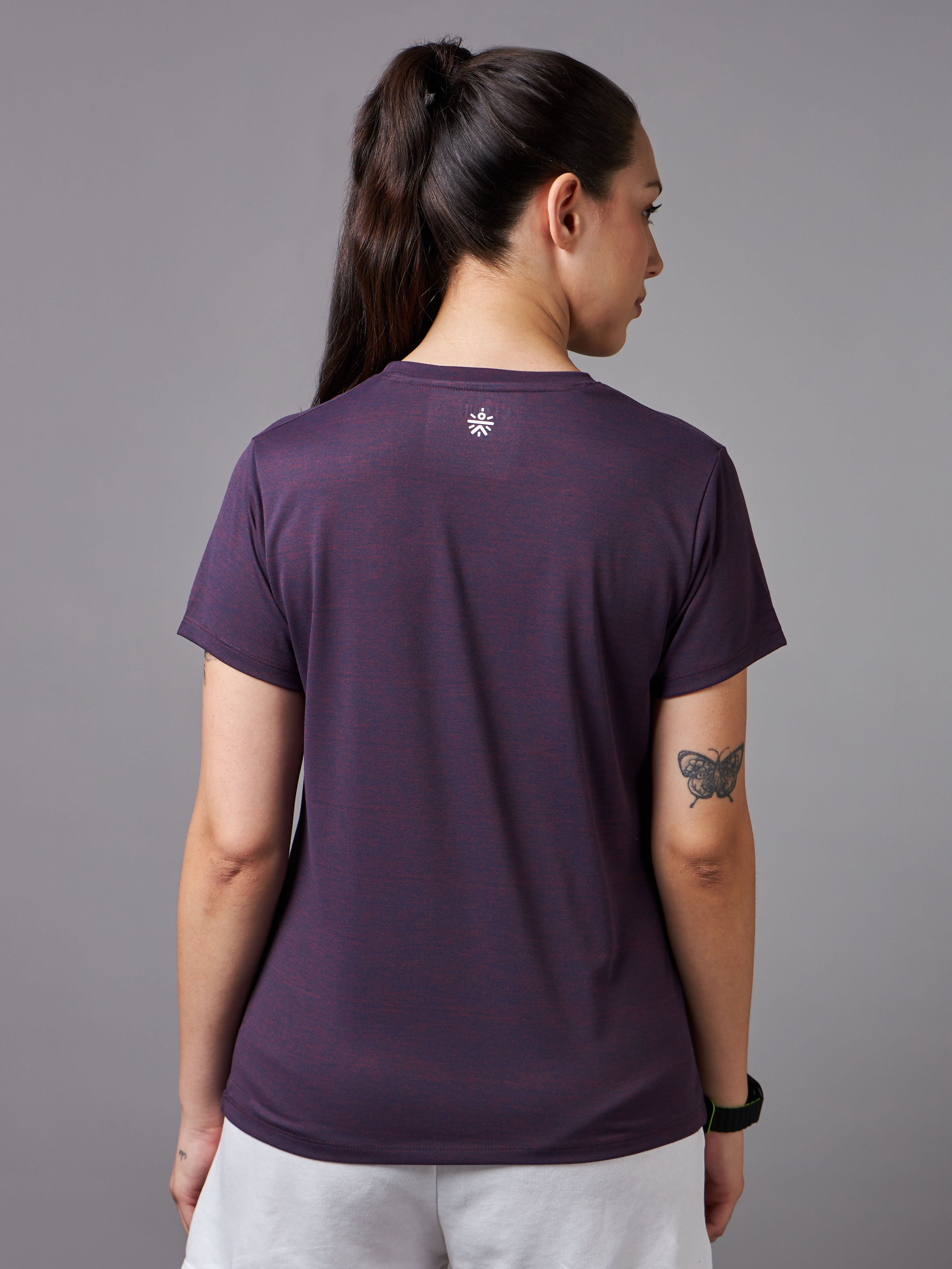 Women's All Day Workout Purple Comfortech T-shirt