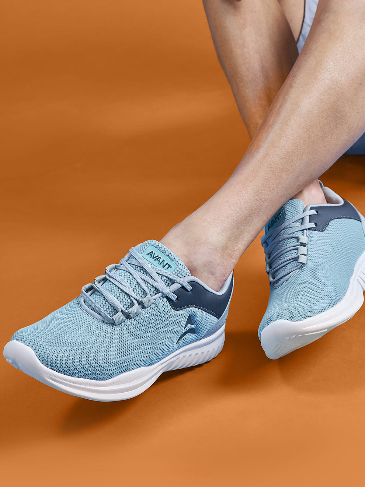 Avant Men's Pulse Walking Shoes-Ice Blue/Grey