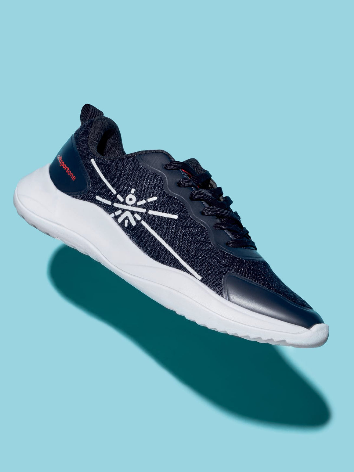 cult Lope Men Running Shoes - Navy Blue/Red