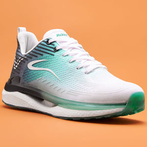 Avant Men's BounceMax Walking Shoes - White/Grey/Green