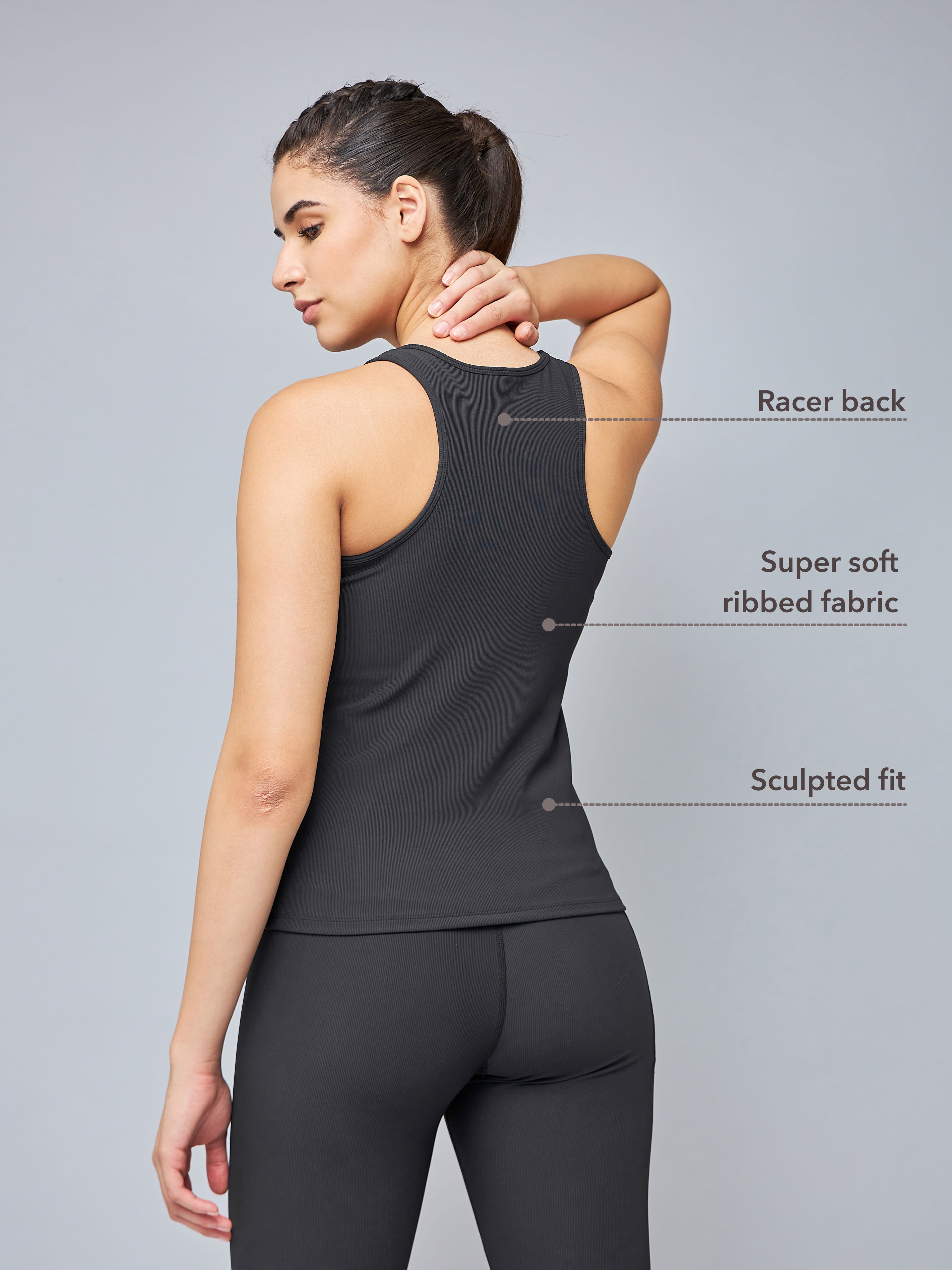 Solid Racerback Tank Top