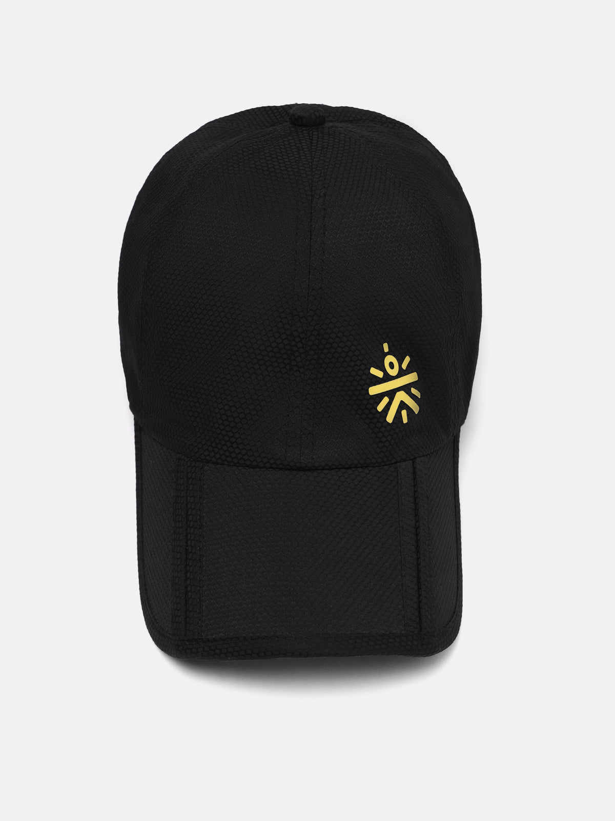 cult Compact Foldable Cap For Men & Women UV Protection Lightweight & Breathable Fabric Adjustable Closure Travel-Friendly Design Outdoor Sports, Adventure & Casual Use Durable & Comfortable Black