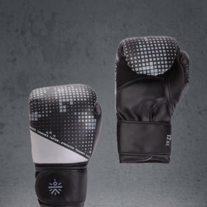 cult PVC Boxing Gloves for Men & Women Foam Padding Thickness 25mm Punching Bag Gloves for Boxing, Training, Kickboxing, Muay Thai, MMA Grey