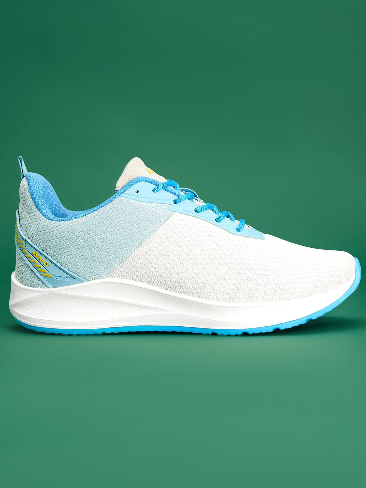 Avant Men's Racer Walking Shoes - Off White / Ice Blue
