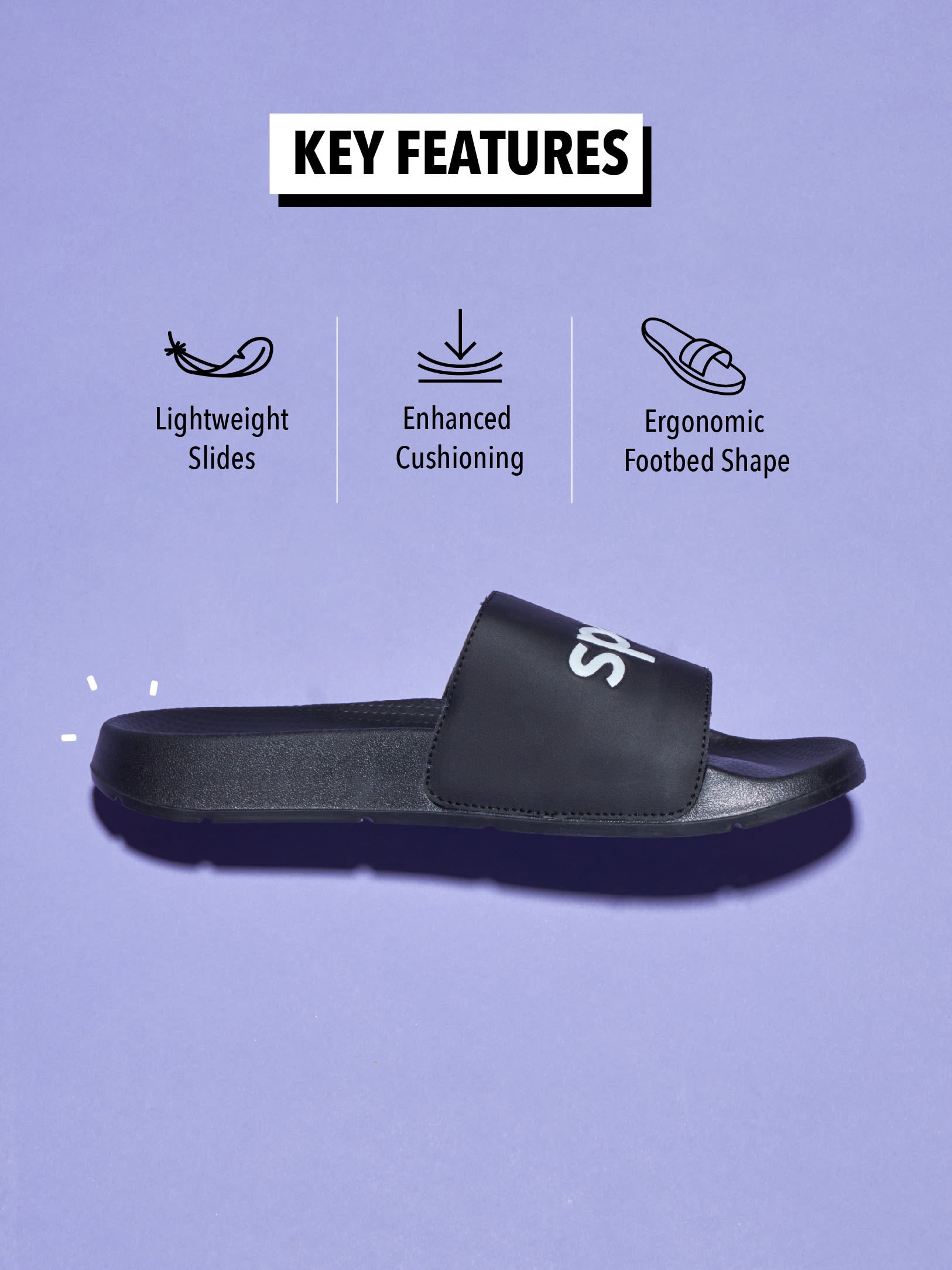cult Locomo Black Men Slides