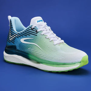Avant Men's BounceMax Walking shoes-White/Blue/Green