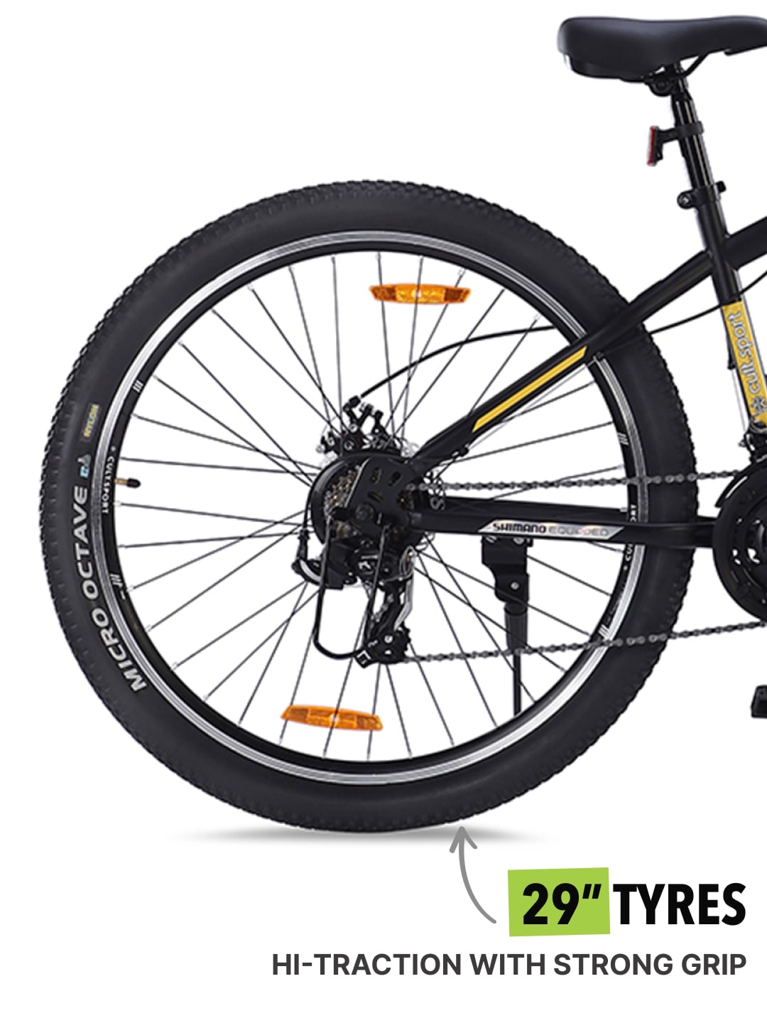 DAUNTLESS21S29TGREYBLACKSteel 21 Speed Shimano Gear 29 inch Mountain Cycle, Dual Disc Brake, Front Suspension and Double Wall Rim