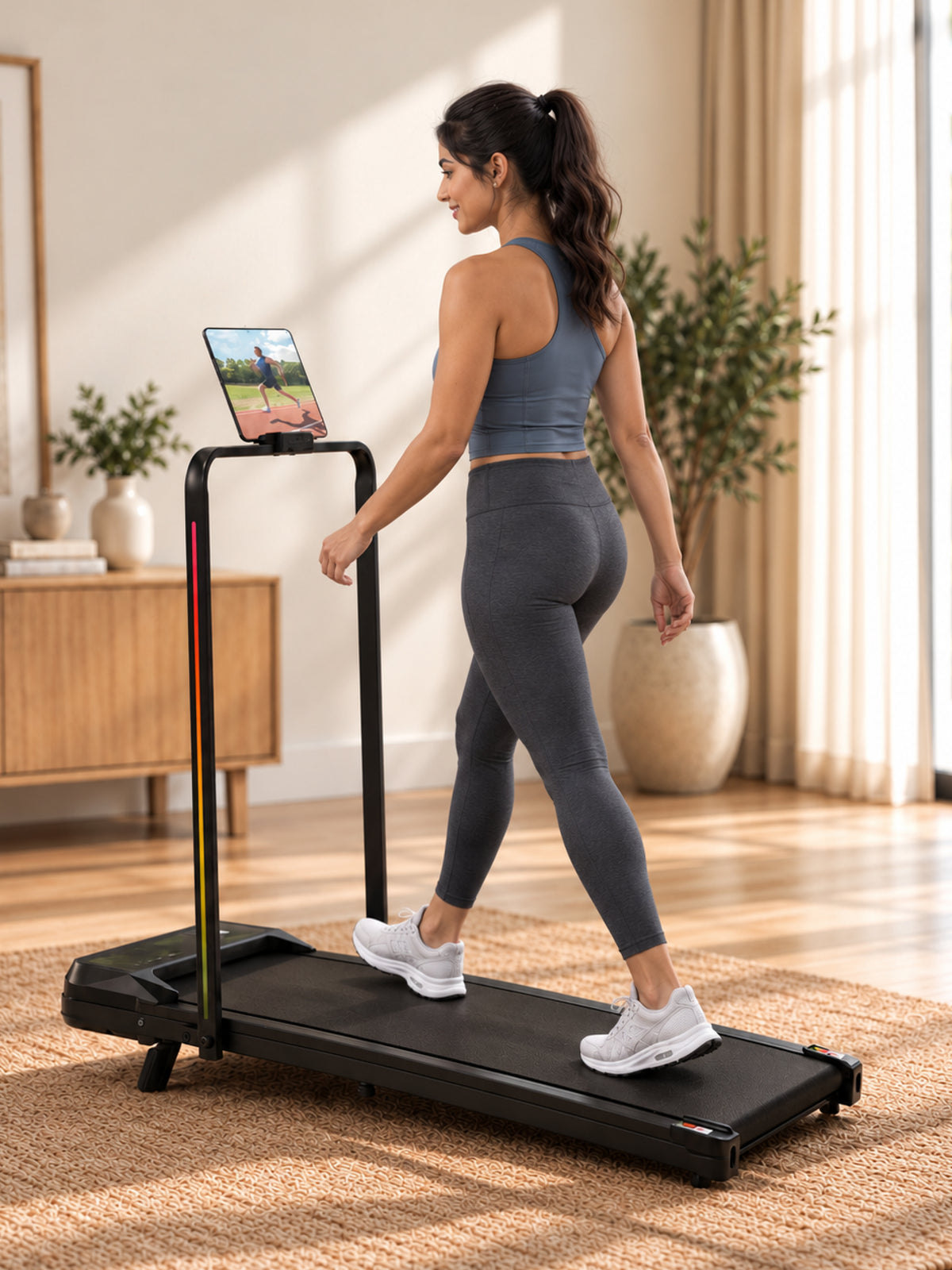 Cult Walking pad 3.5HP Peak DC Motorized Treadmill | Max Speed-10kmph | Max Weight-120kg | Walking Pad for Home Use (with 6 months extended warranty)