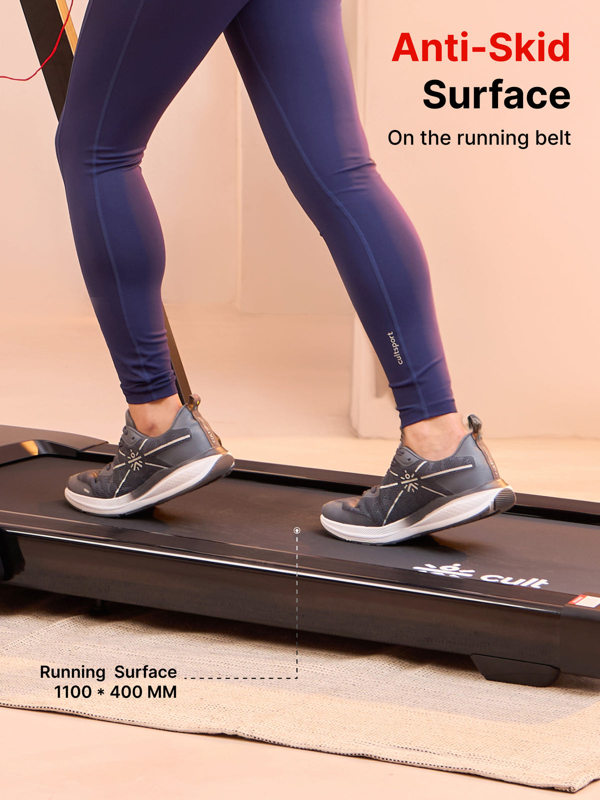 Walking pad Luxe 5HP Peak | Max Speed-14kmph | Max Weight-120kg With Remote Access | Walking Pad for Home Use (with 6 months extended warranty)