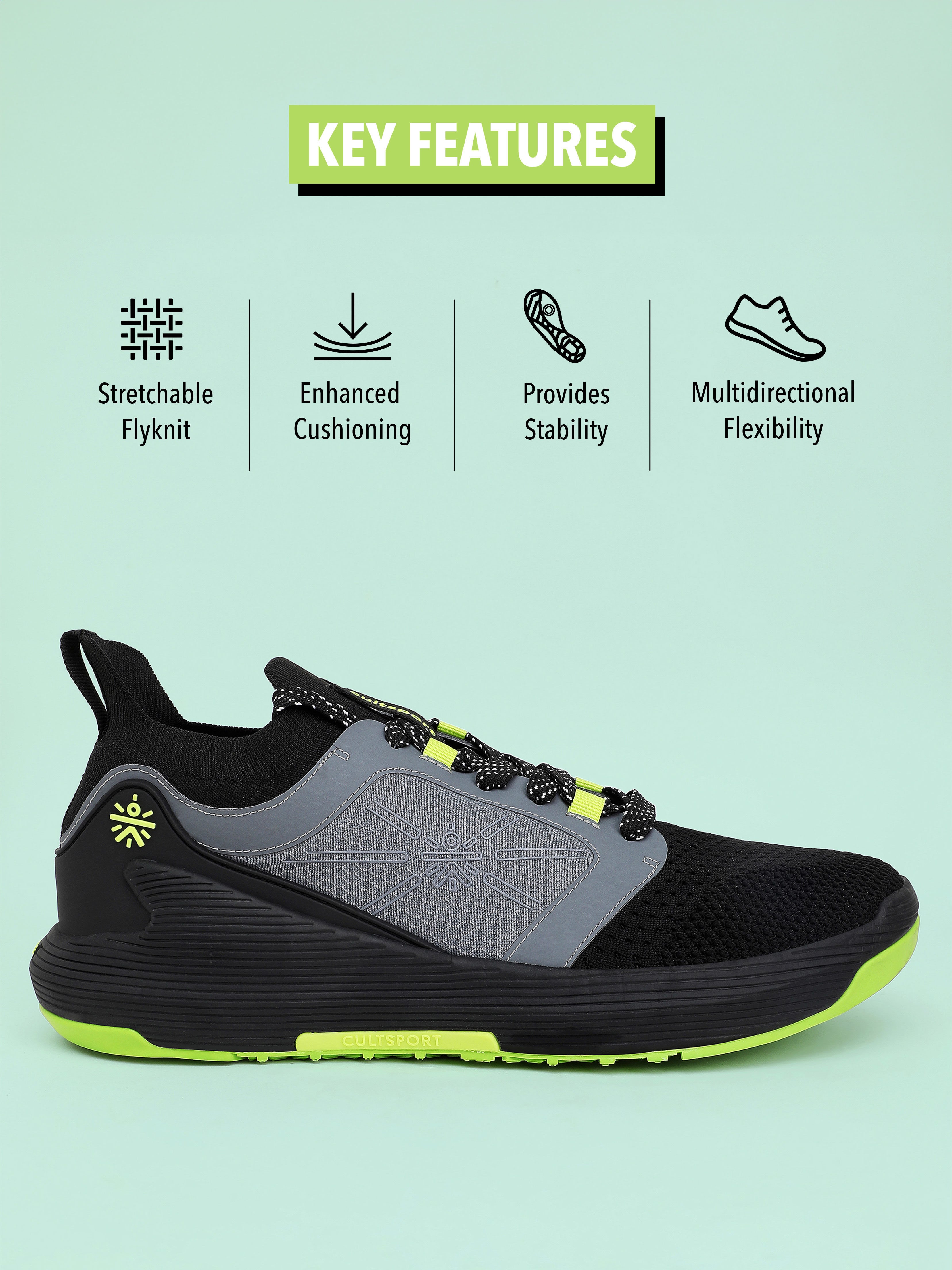 cult Crosstrain Men Training Shoes - Black