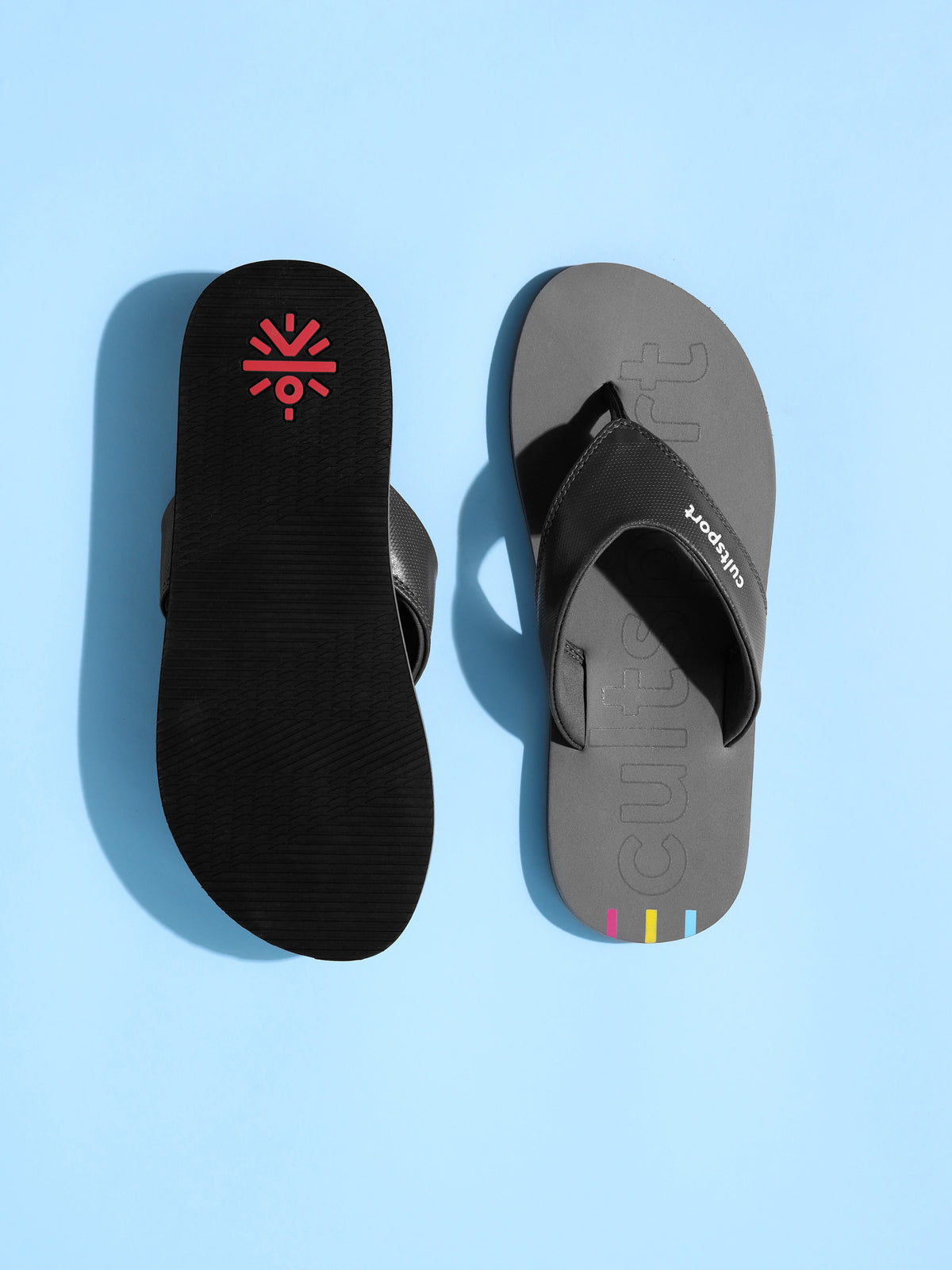 cult Glide Sweat Absorbing EVA Flip Flops - Dark Grey