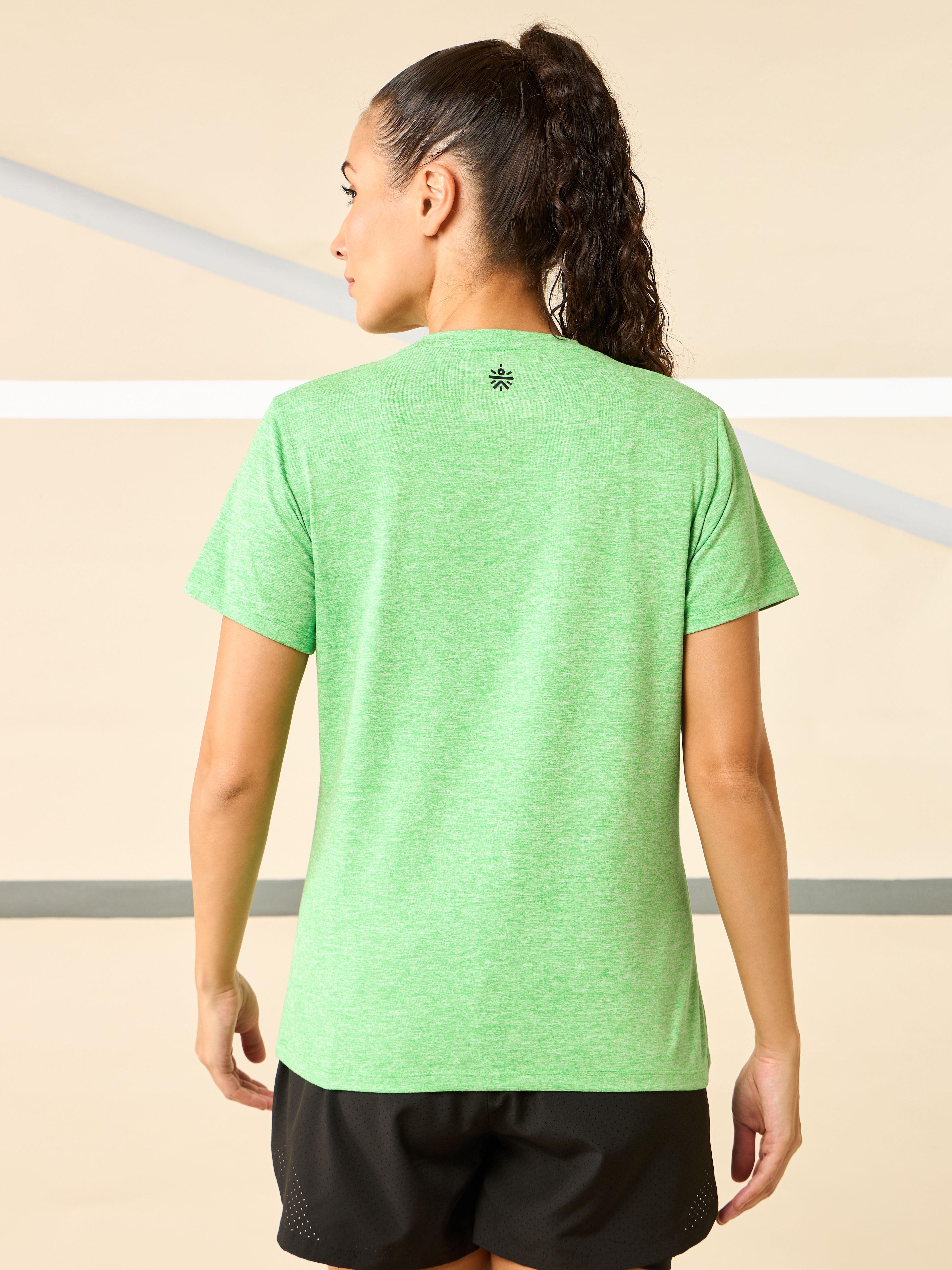 Women's All Day Workout Green Comfortech T-shirt
