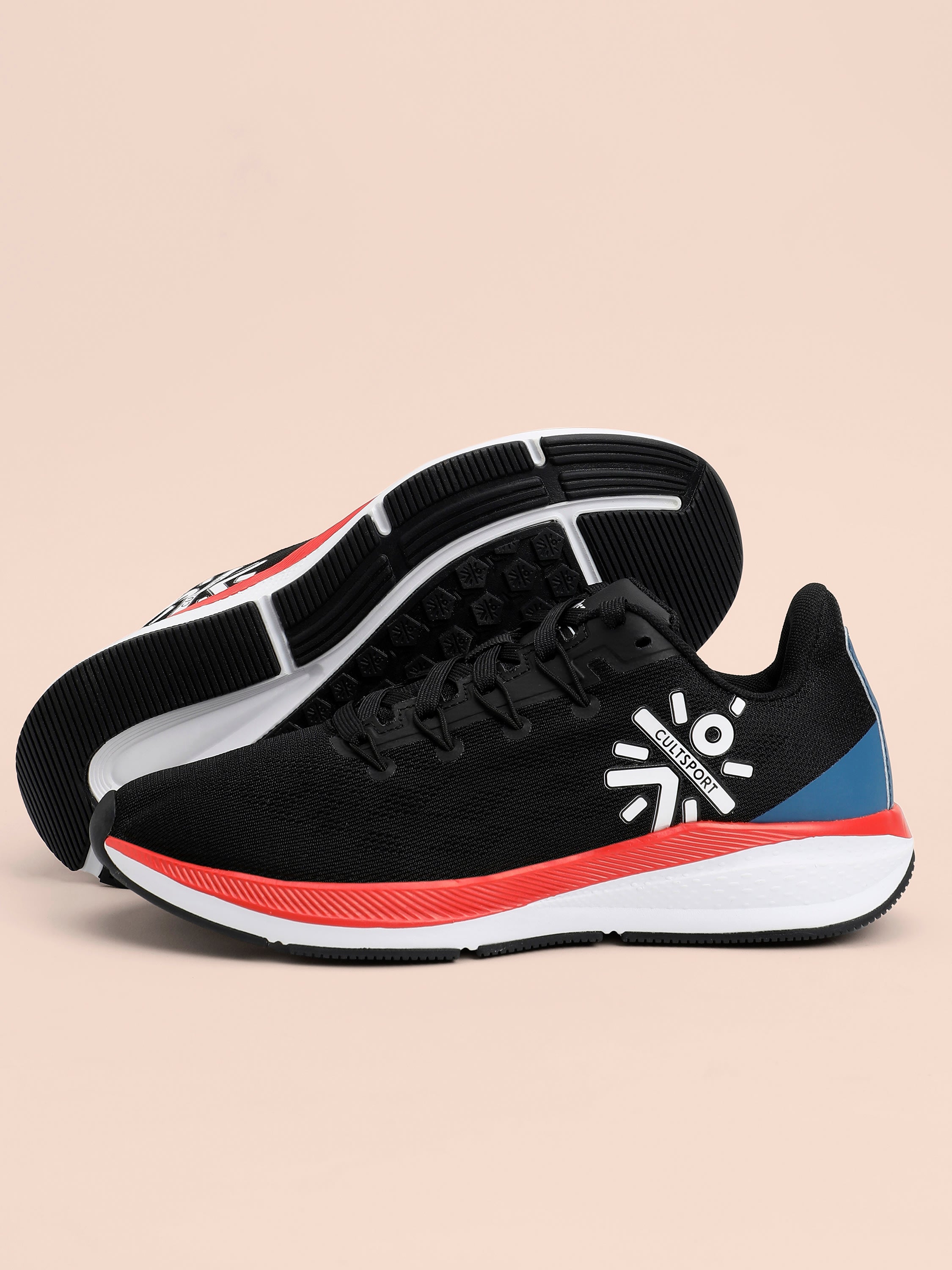 cult Firebird Women Running Shoes - Black/Red/Blue