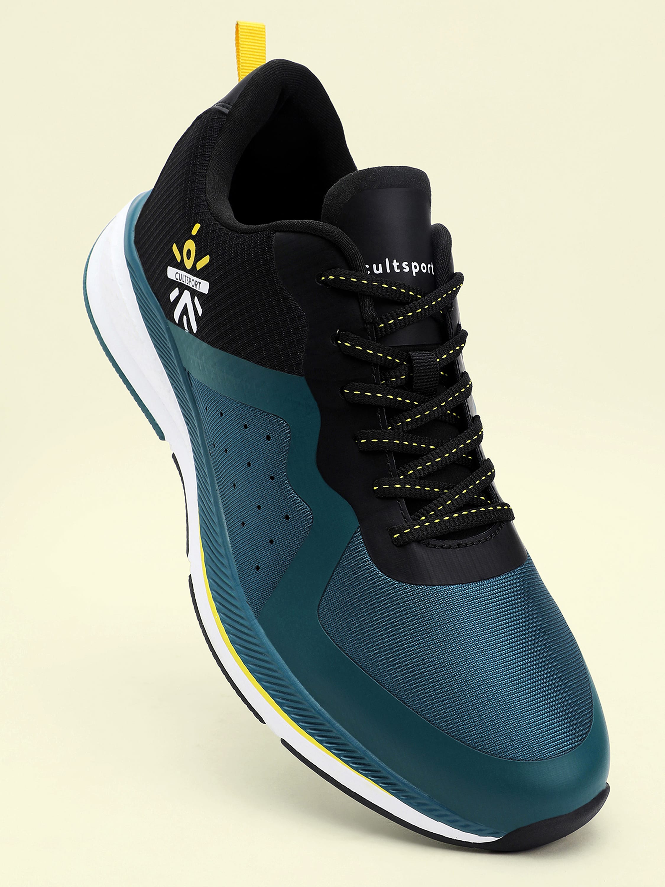 cult Speedster Men Running Shoes - Black/ Dark Teal