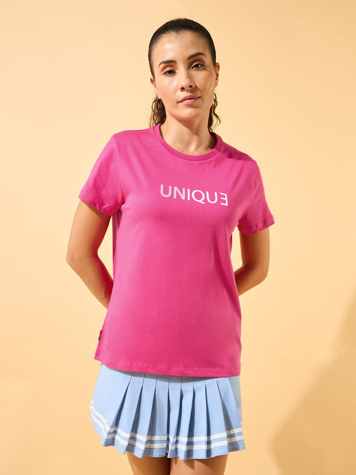 I Am Unique Print T-shirt