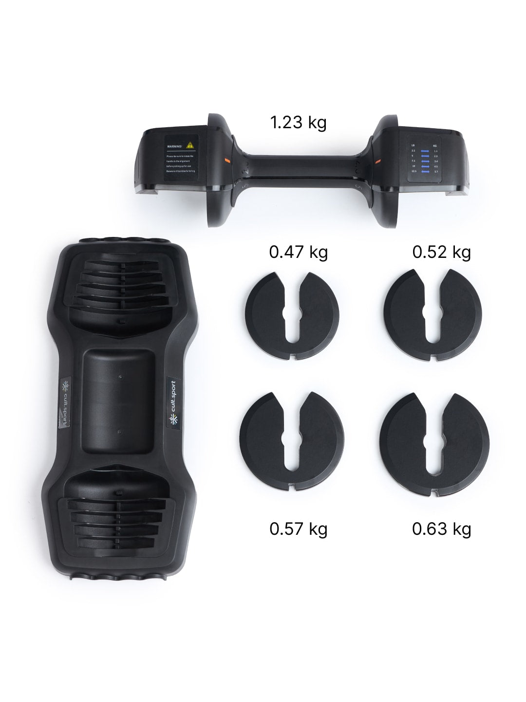 Divo Adjustable Dumbbell (Pack of 1) for Men & Women for Fitness and Home Workout, Adjustable Dumbbell 5.7 KG.(6 months extended warranty only on Cultsport.com)