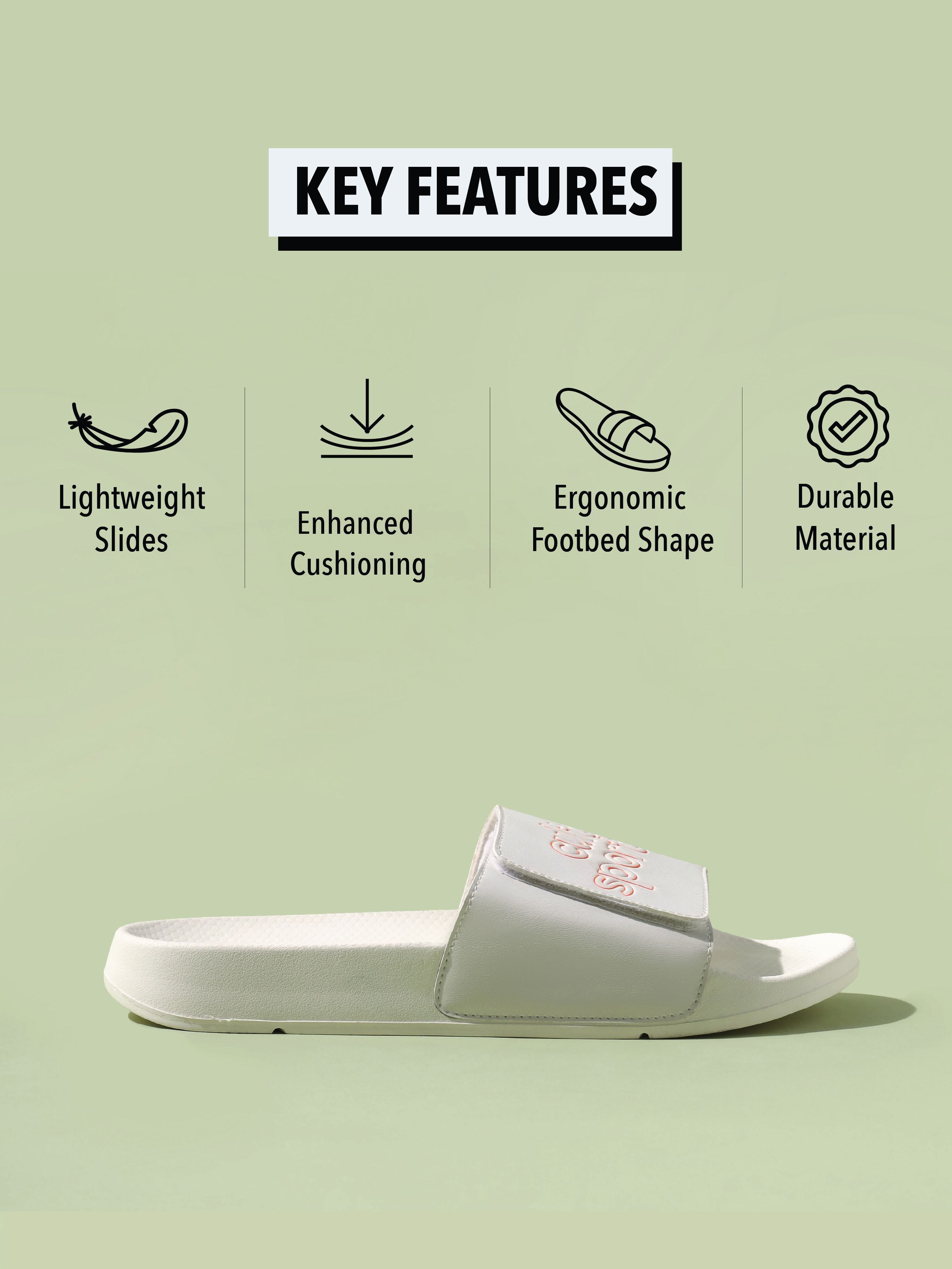 cult Glissade White Men Slides