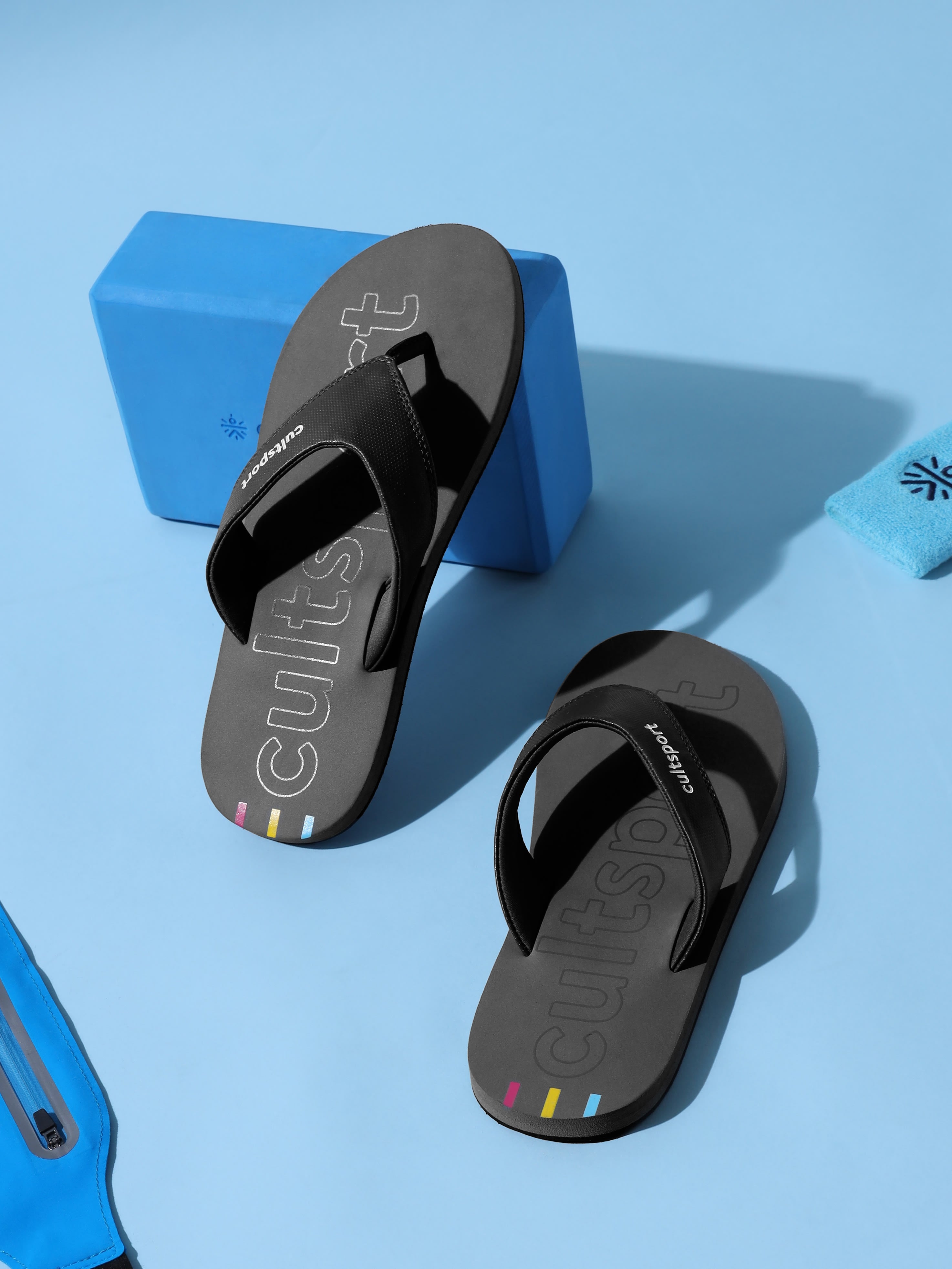 cult Glide Sweat Absorbing EVA Flip Flops - Dark Grey