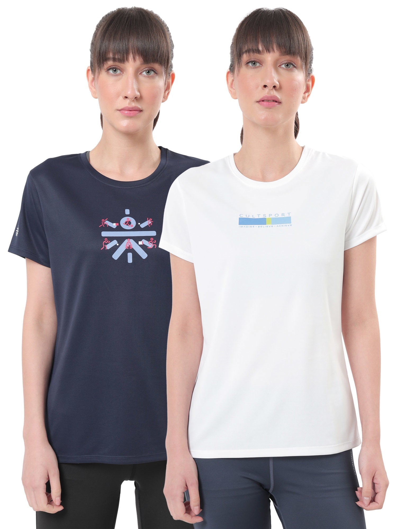 Logo Play Chest Print Active T-shirt Pack of 2