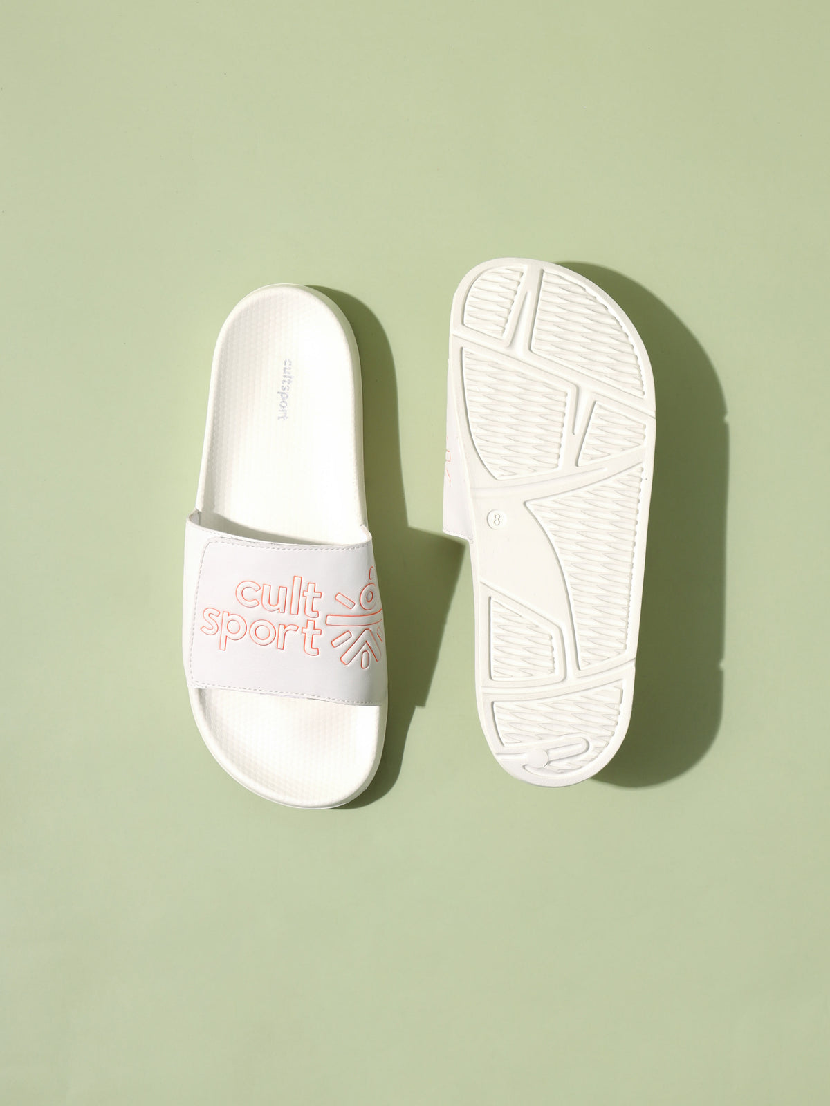 cult Glissade White Men Slides