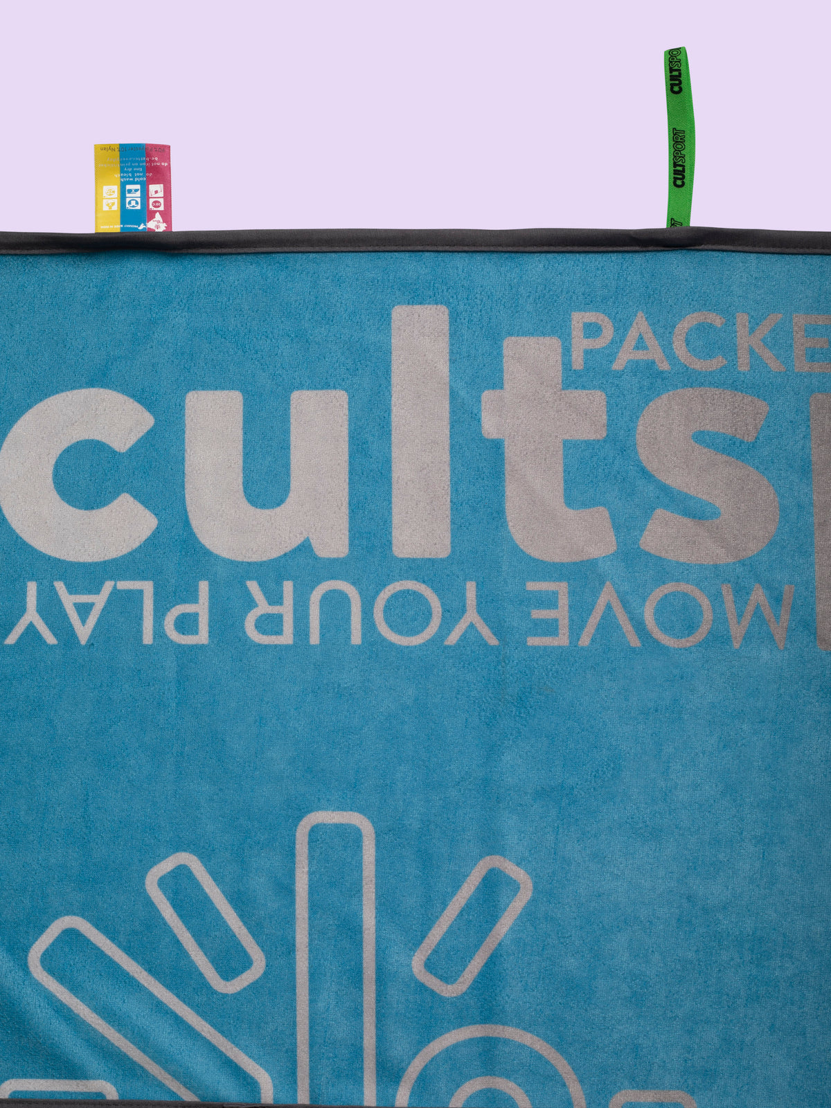 Packed With Guts Blue Gym Towel