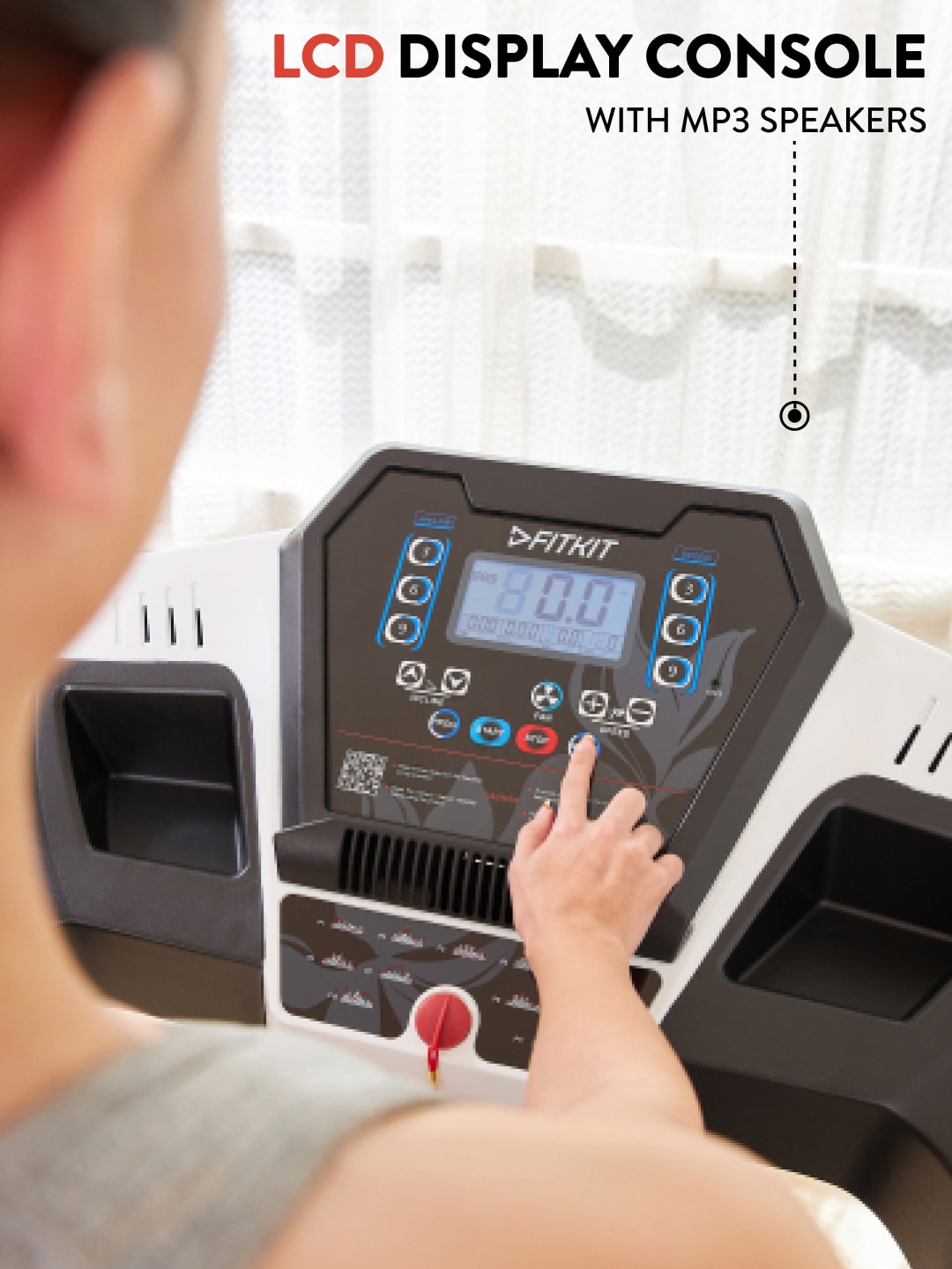 FT200S 4.5 HP Peak Treadmill | 15-level Auto-Incline | Max Weight-110kg | Max Speed-16kmph (with 6 Months extended warranty)