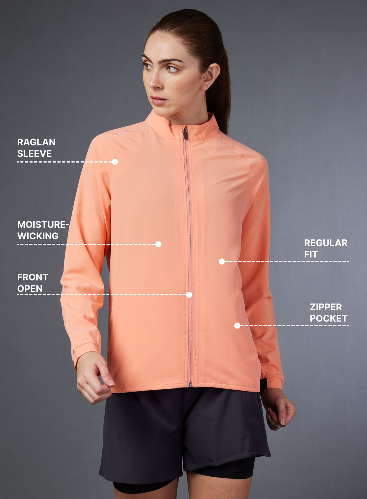 Women's Coral Running Essential Jacket