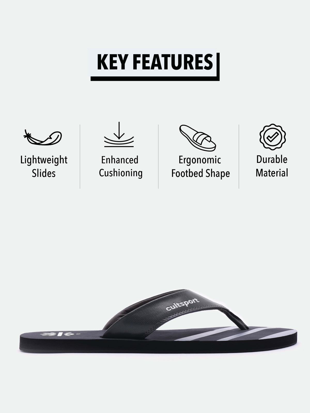 cult Wave Sweat Absorbing EVA Flip Flops
