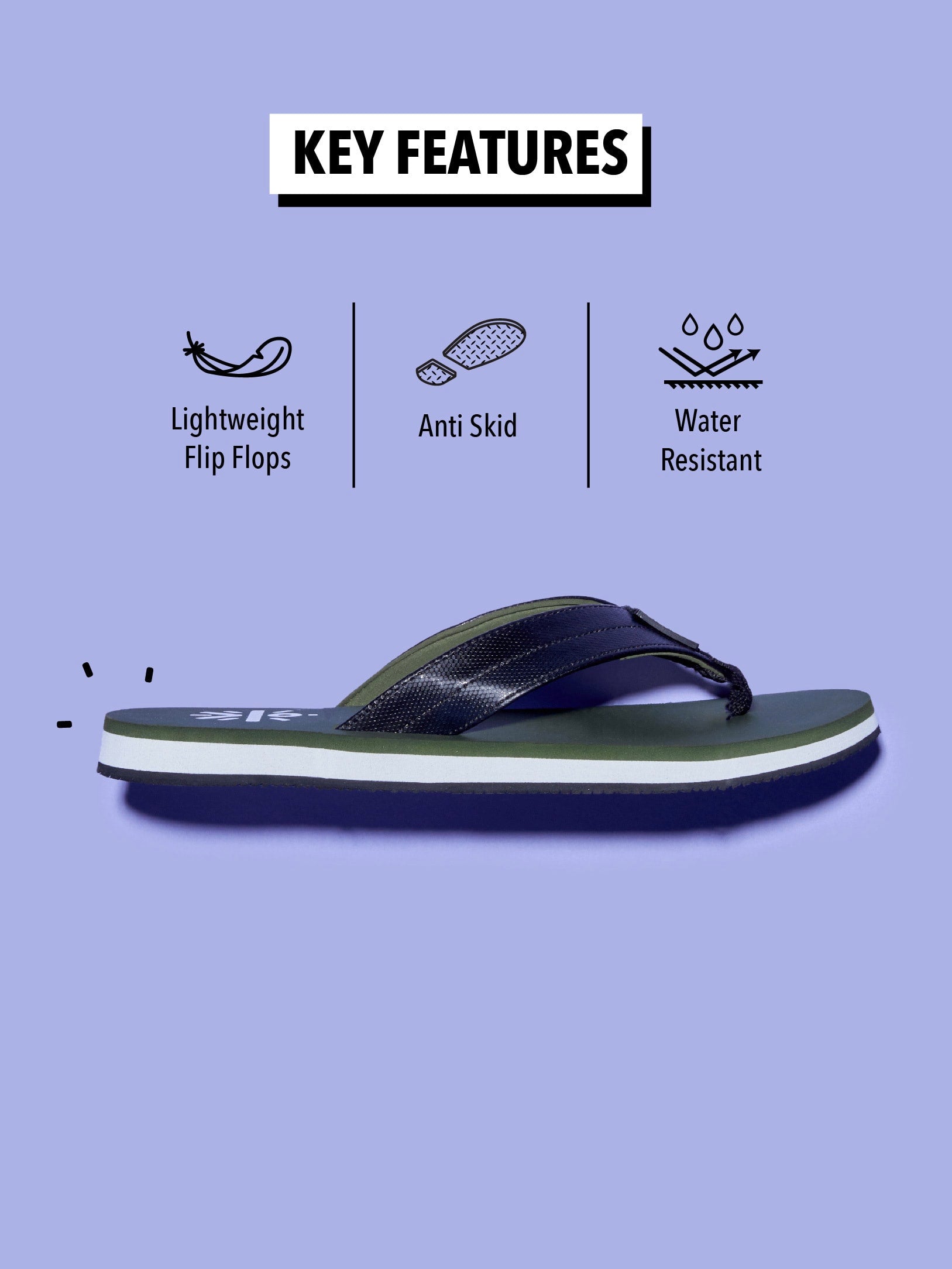 cult Flo Sweat Absorbing EVA Flip Flops