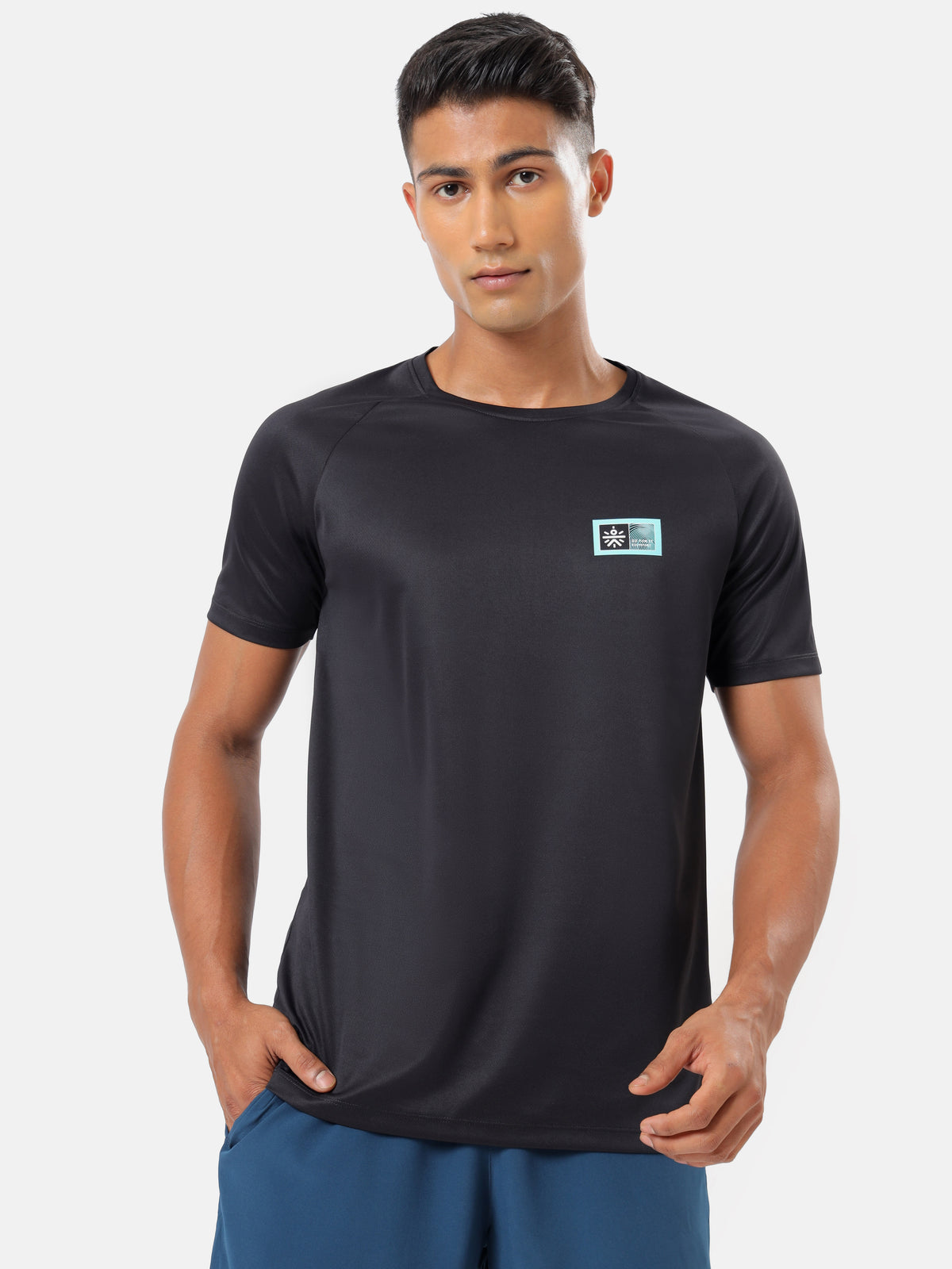 Solid Raglan T-shirt with Logo Pack of 2