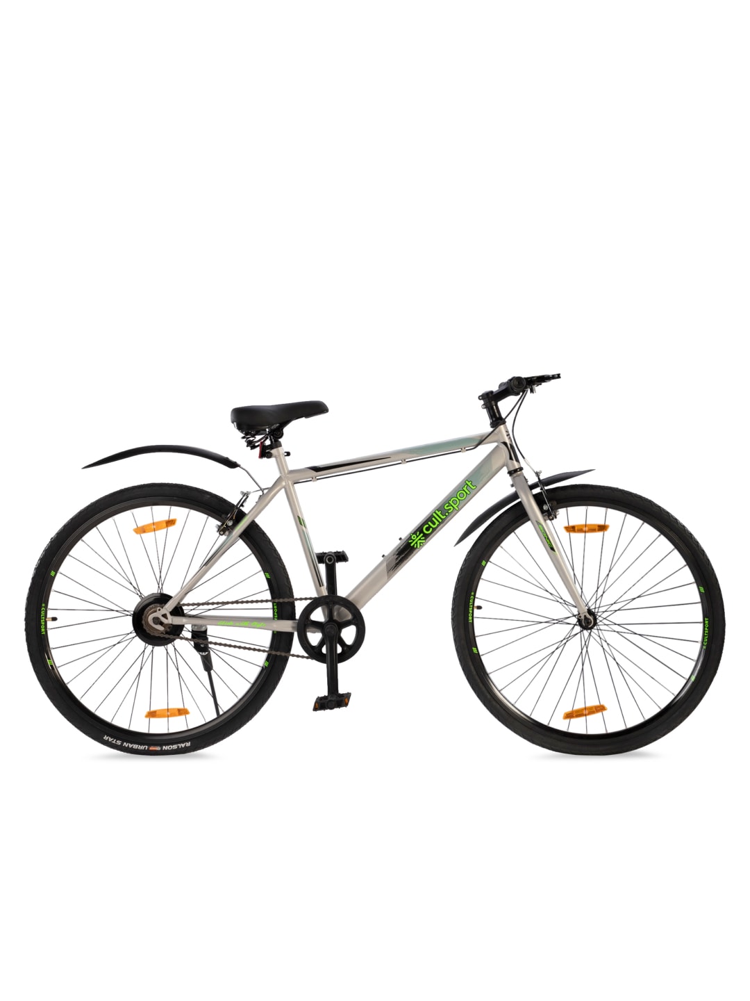 Sonic700CGrey Steel Single Speed 700CCity Bike