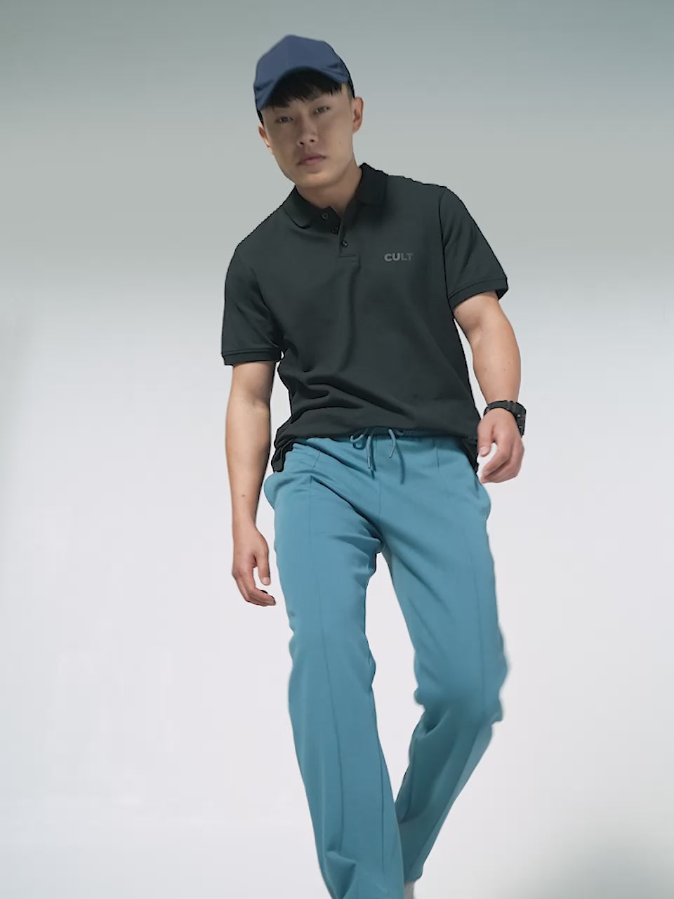 Men's Blue Ultra Luxe Tailored Trackpants