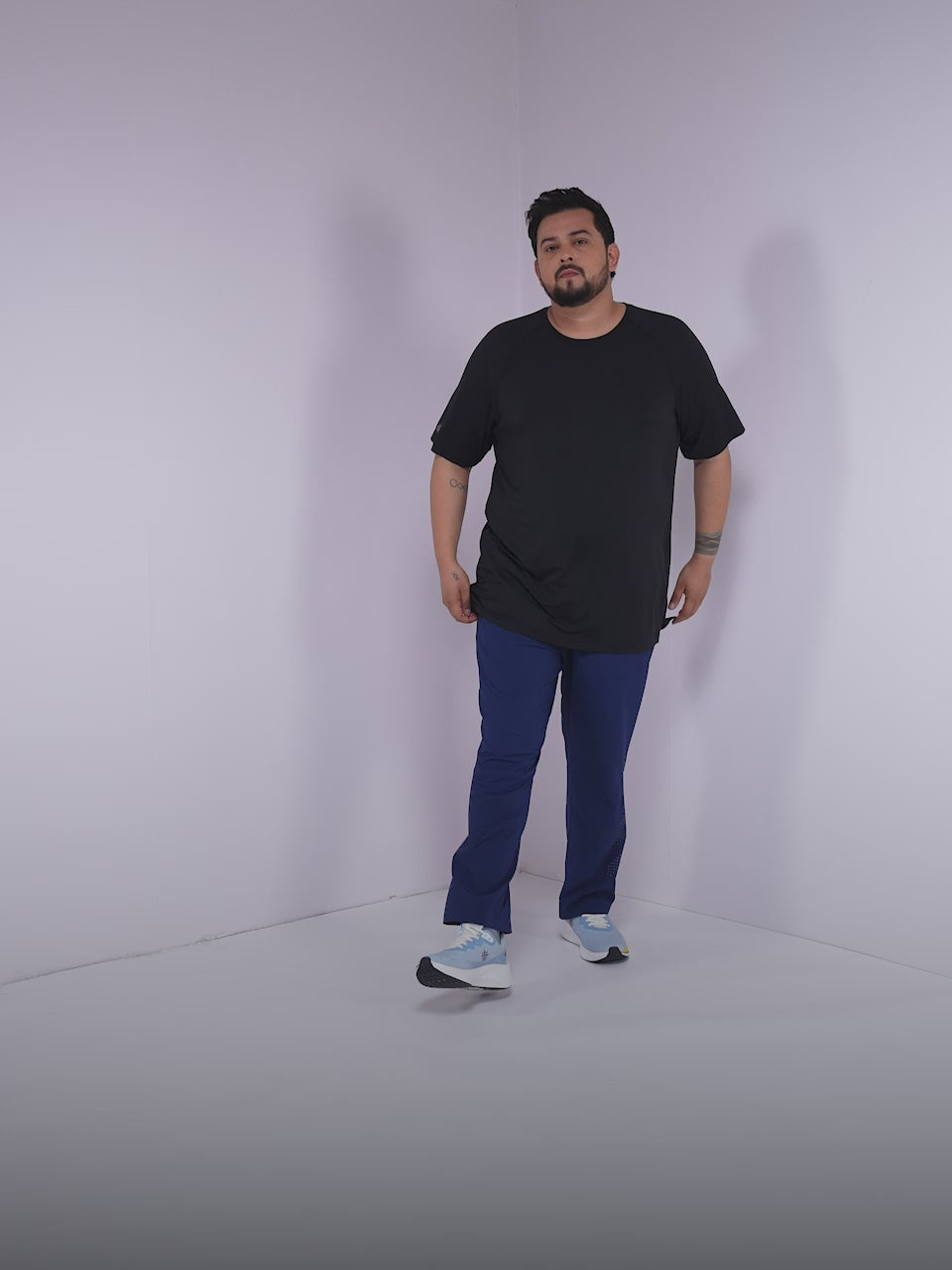 Men's Navy Ultimate Running Plus Size Trackpants