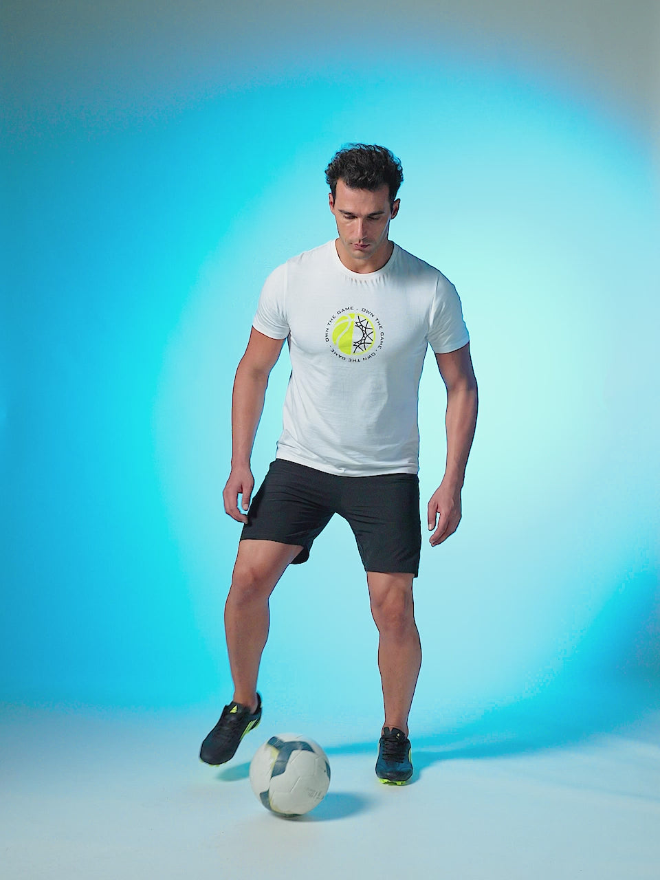 Avant Men's Phantom Football Shoes - Black/Lime