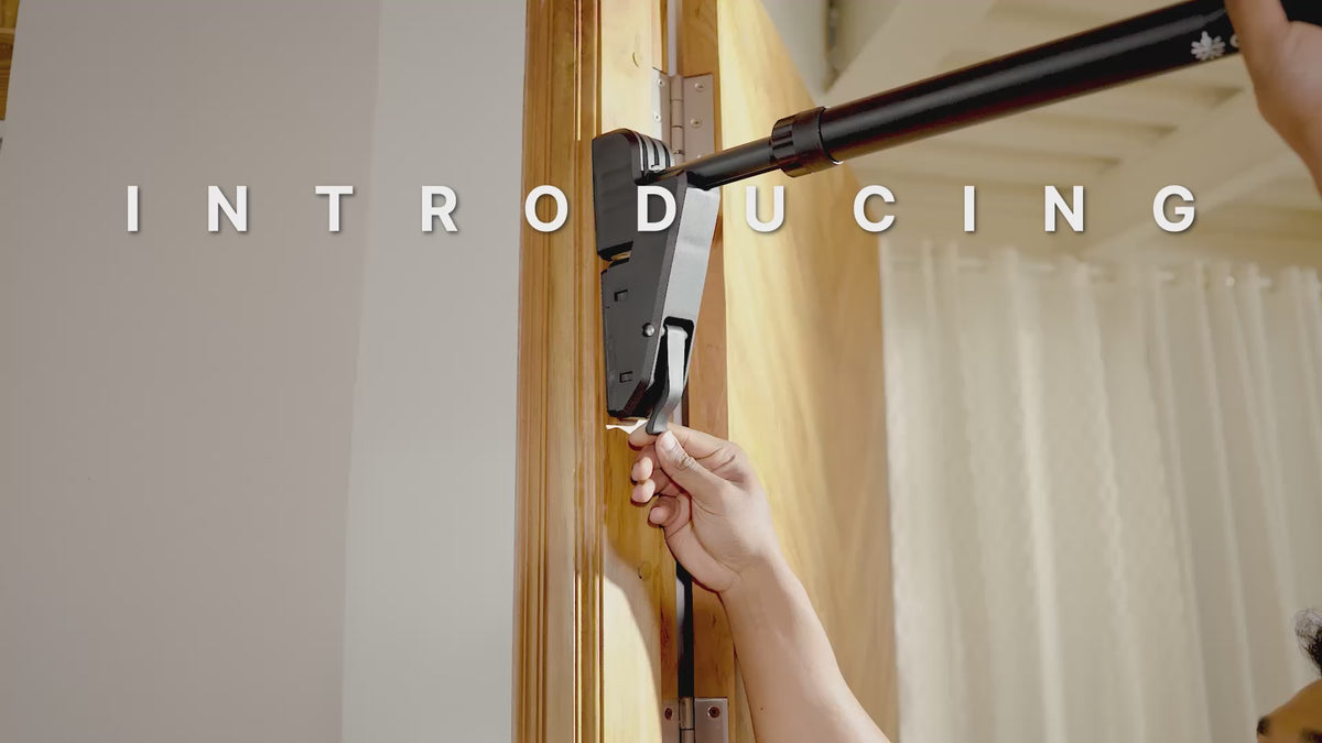 Cult Adjustable Pull-Up Bar for Doorway | Heavy-Duty Steel | Multi-Grip Home Gym Bar for Pull Ups, Chin Ups & Core Workout | Weight Capacity upto 300kg