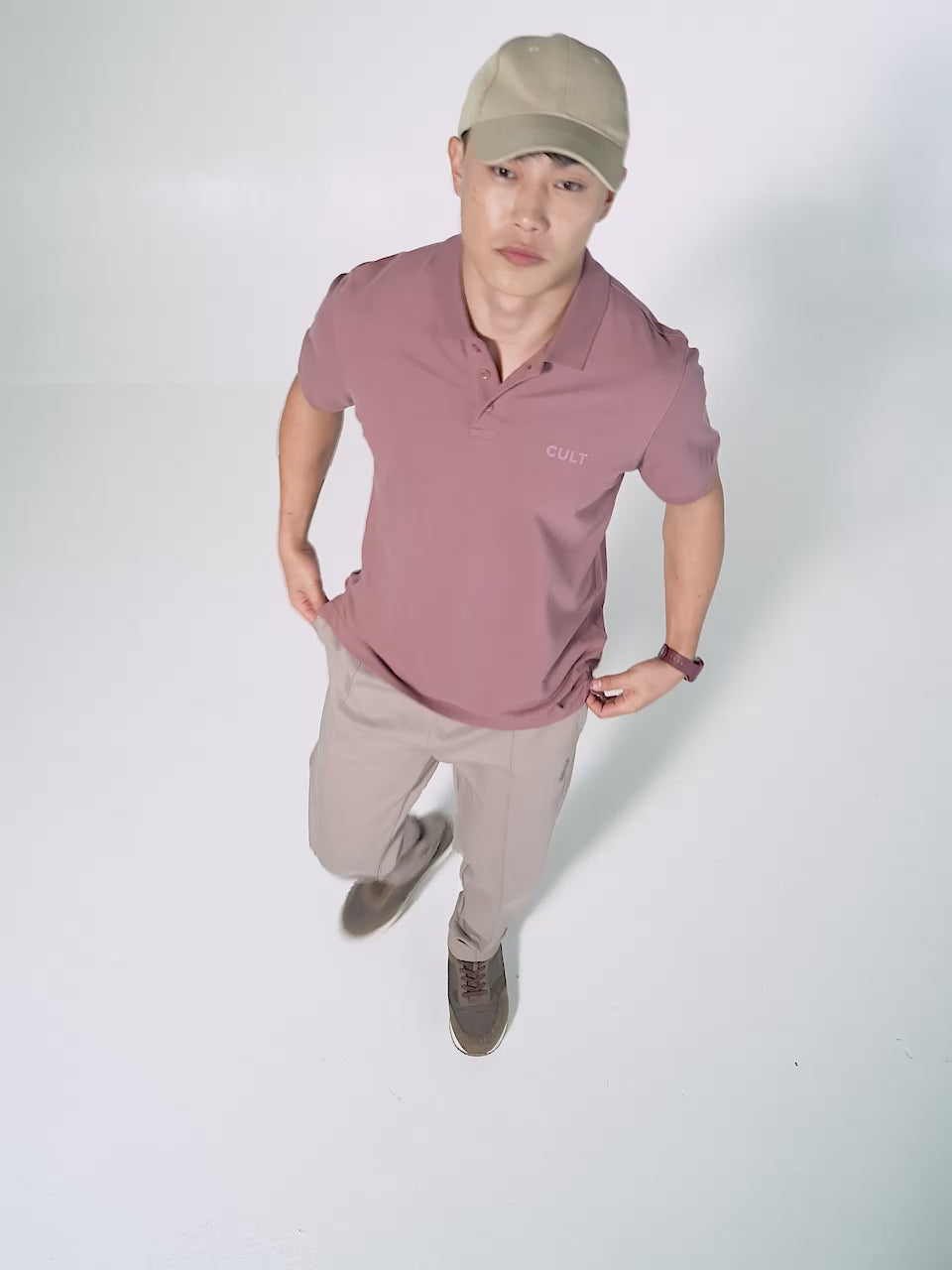 Men's Brown Soft Form Classic Polo T-shirt