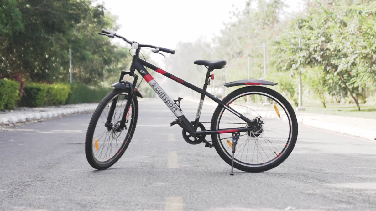 Dauntless27.5Black Steel Single Speed 27.5 inch Mountain Cycle, Front Suspension, Double Wall Rim Free Trainer Sessions, Cycling Event