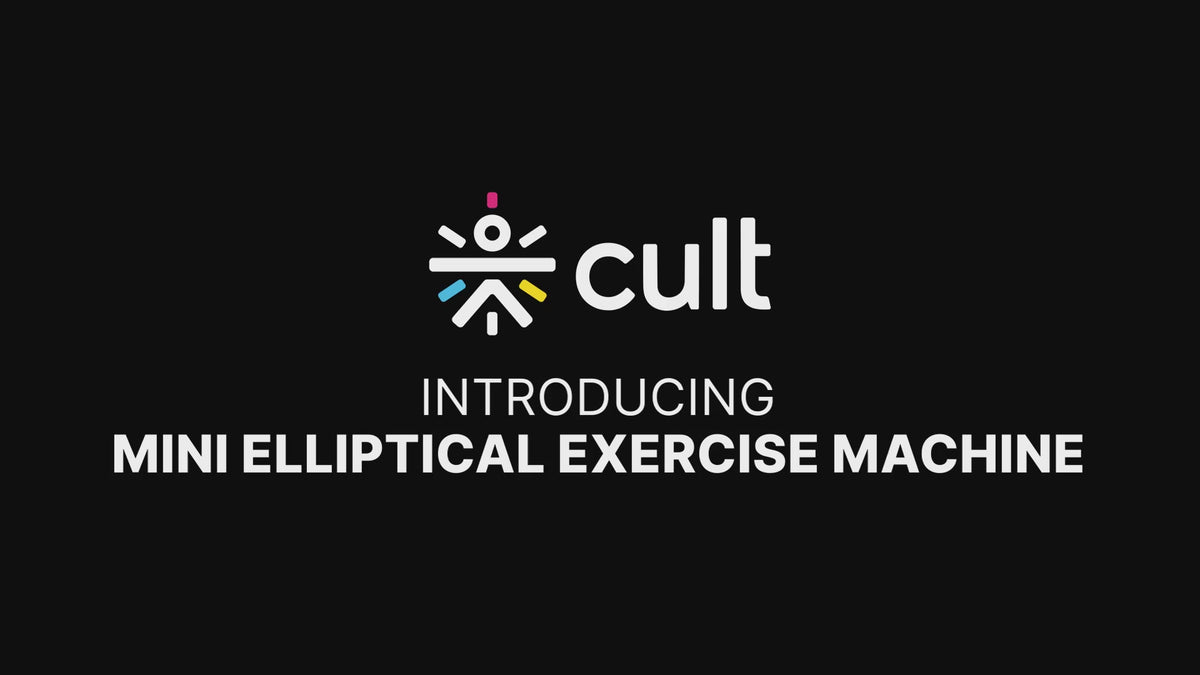 Cult Under Desk Mini Elliptical | Brushless Motor with Forward & Reverse Pedaling | 12 Adjustable Speeds & 3 workout Modes | Easy Home Workout | Suitable for Adult & Senior citizen | Joint Recovery & Improve strengthening (with 6 months extended warranty)
