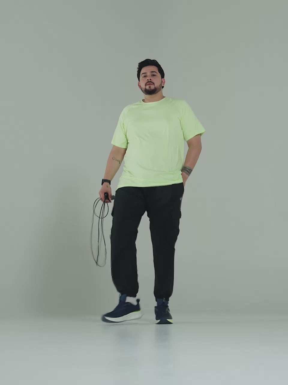 Men's Black Cargo Training Plus Size Joggers