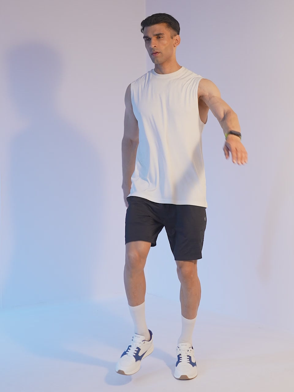 Avant Men's MotionCore Running Shoes - White/Royal Blue