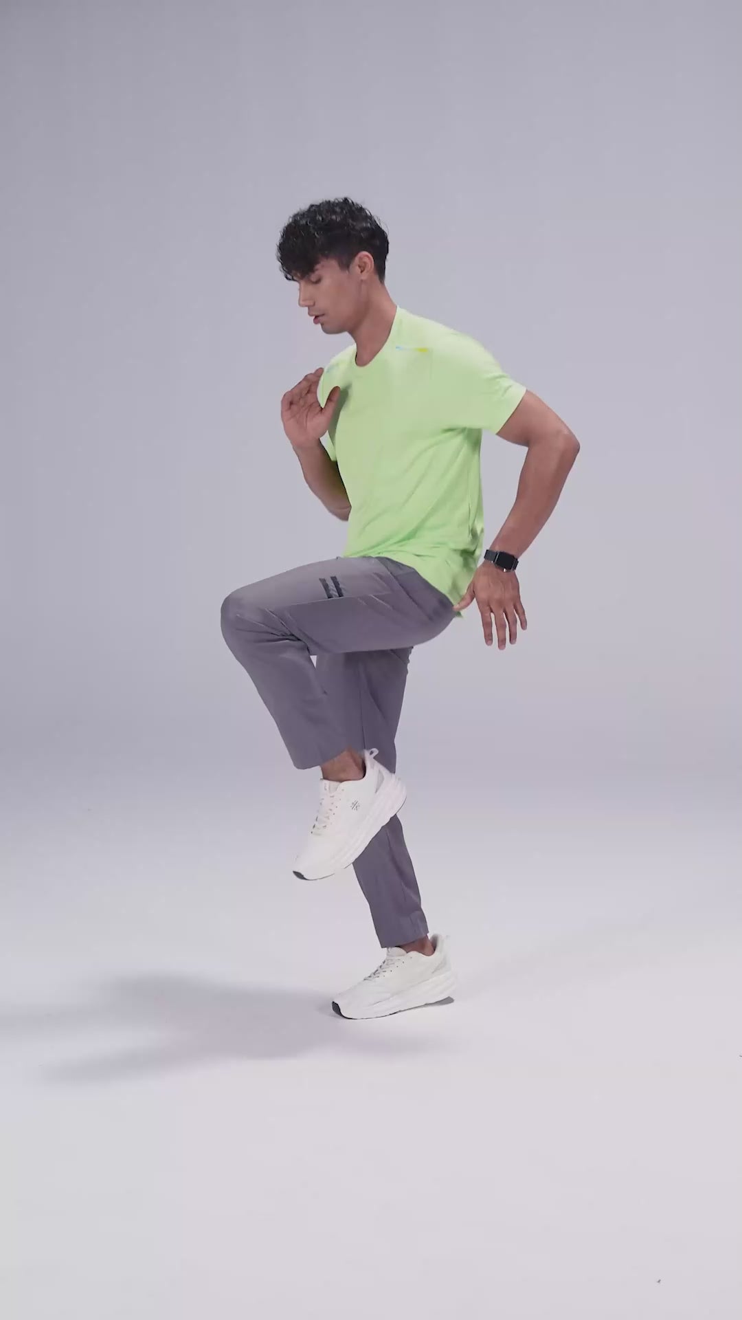 Men's D. Grey Pacer Running Trackpants