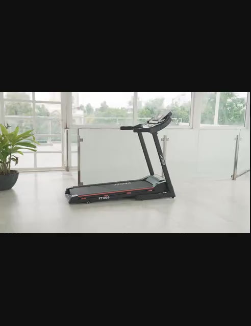 FT100S Treadmill 3.25HP | 3-level Manual-Incline | Max Weight-110kg | Max Speed-14.8kmph (with 6 months extended warranty)