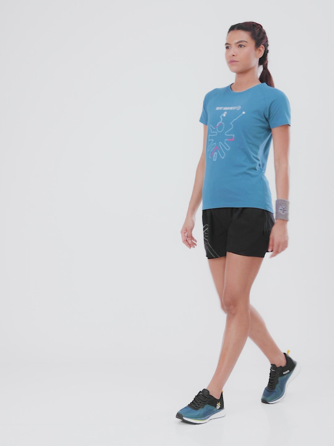 cult Speedster Women Running Shoes - Black/ Dark Teal