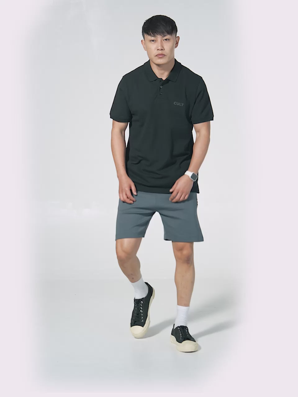 Men's Navy Soft Form Classic Polo T-shirt