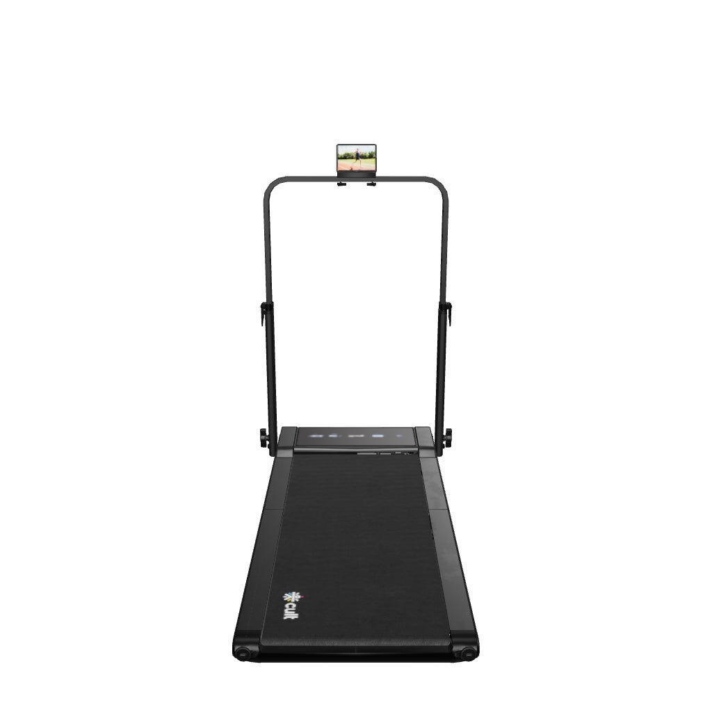 Cult Fold Plus Center-Folding Walking Pad with 5HP Motor with Easy Remote Control | Max User 130kg | Top Speed 8kmph | Running Deck 39.3 x 15.7 inches | Space Saving & Perfect for Home use Treadmill (with 6 Months Extended Warranty)