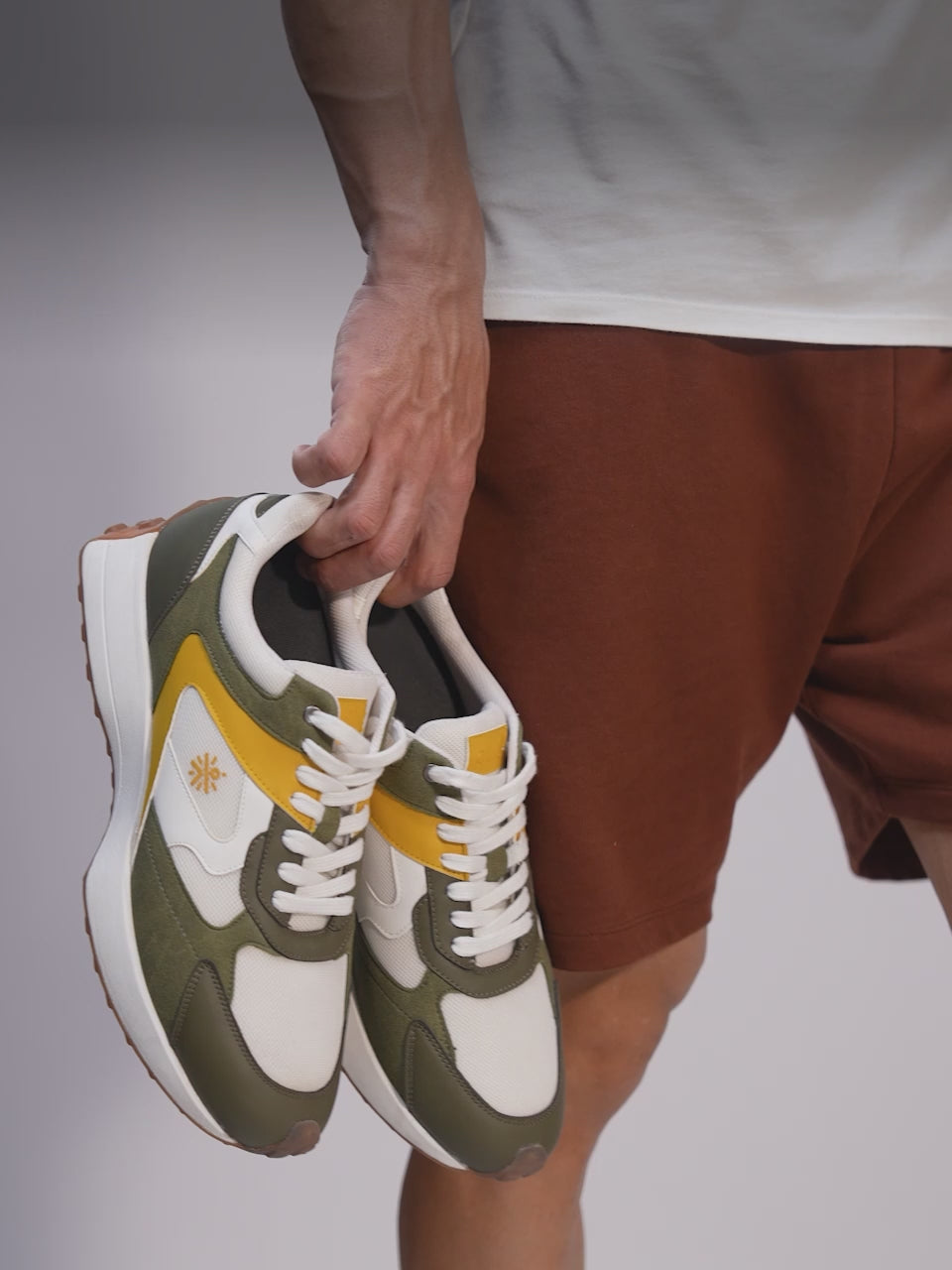 cult Men's EasyBreezy Sneakers - White/Olive
