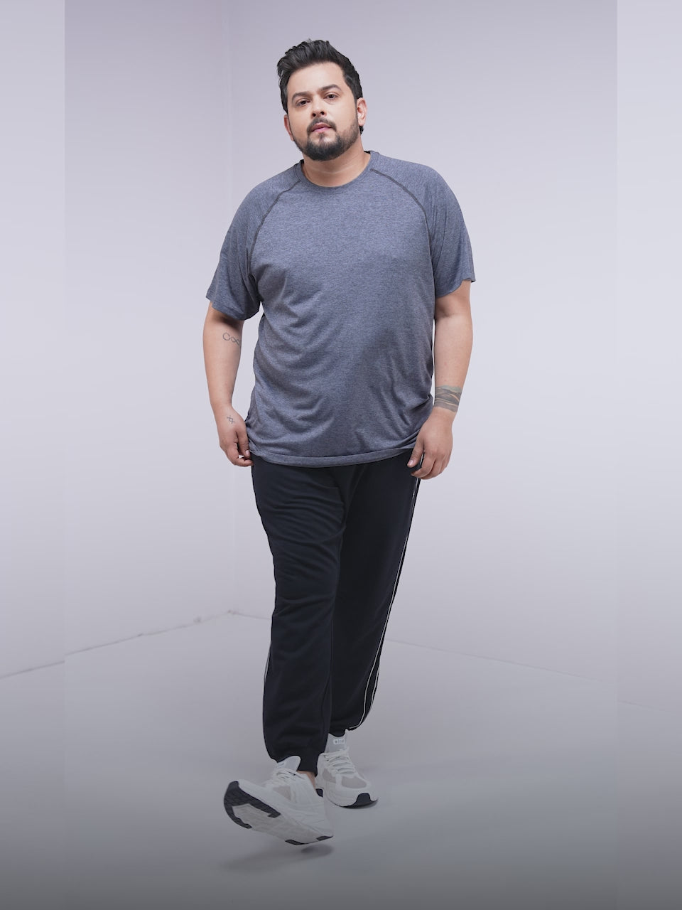 Men's Navy Level Up Plus Size Joggers