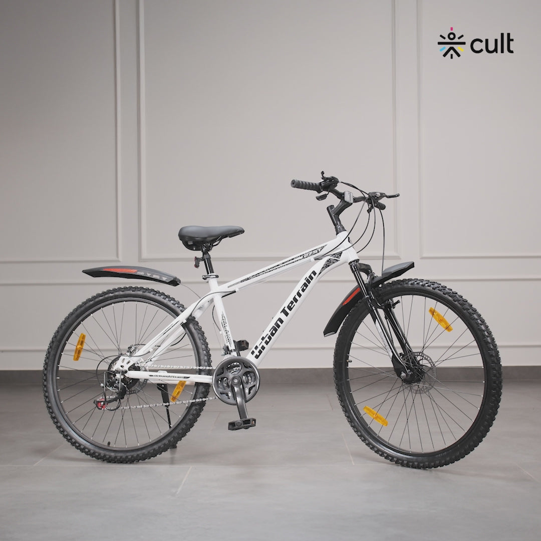 Galaxy Ultra Mountain Bike Steel 21 Speed Cycle 27.5 inch Tyre, Green With Front Suspension, Single Wall Rim and Dual Disc Brakes Ideal For 5.2 ft